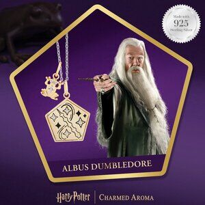 Professor Dumbledore necklace, 925 Sterling Silver Charmed Aroma Harry Potter